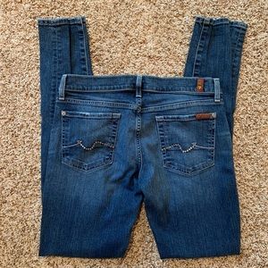 7 For All Mankind 7FAM Roxanne Dark Wash Jeans 29